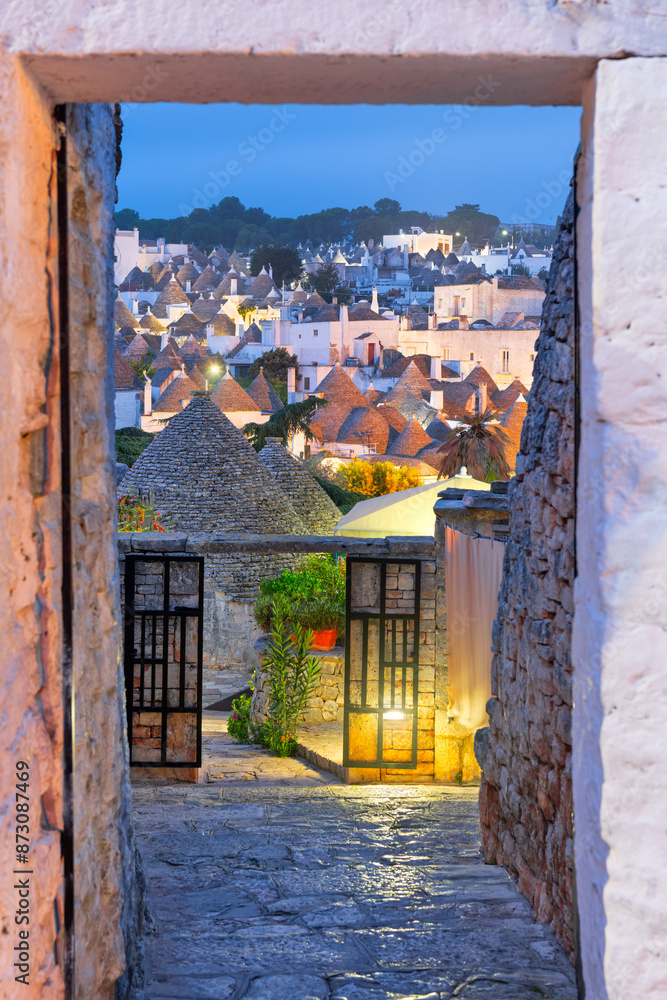 Fototapeta premium Alberobello, Italy with Trulli Houses