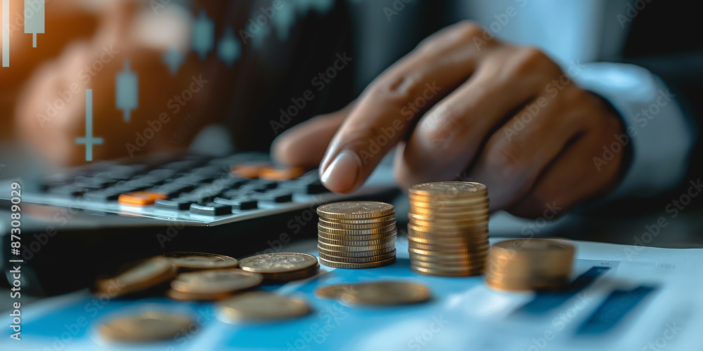 Analyzing Financial Data and Managing Finances with Coins and Currency in Focus Analyzing Financial Data and Managing Finances with Coins and Currency in Focus