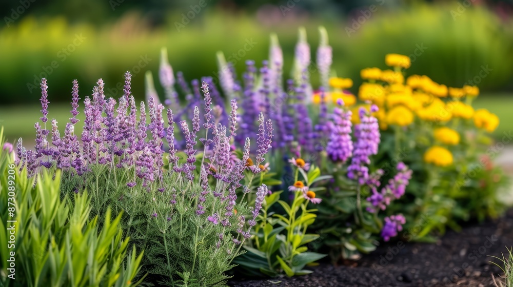 Obraz premium A botanical garden in full bloom