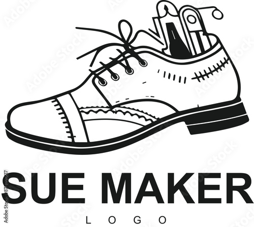 Shoes logo design vector illustration