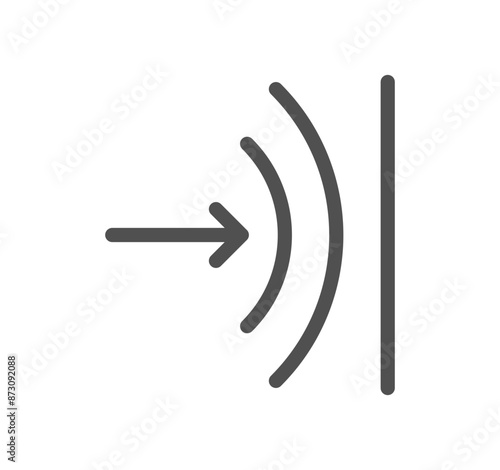 Fabric properties related icon outline and linear vector.	