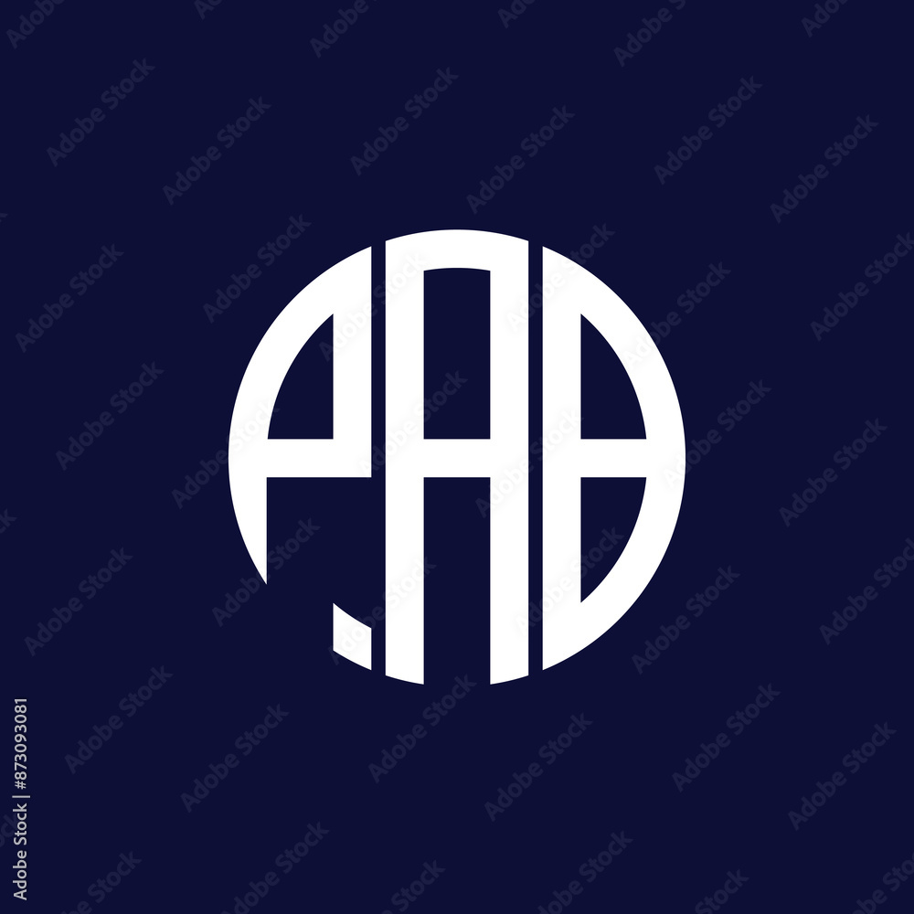 Fototapeta premium pab circle logo design