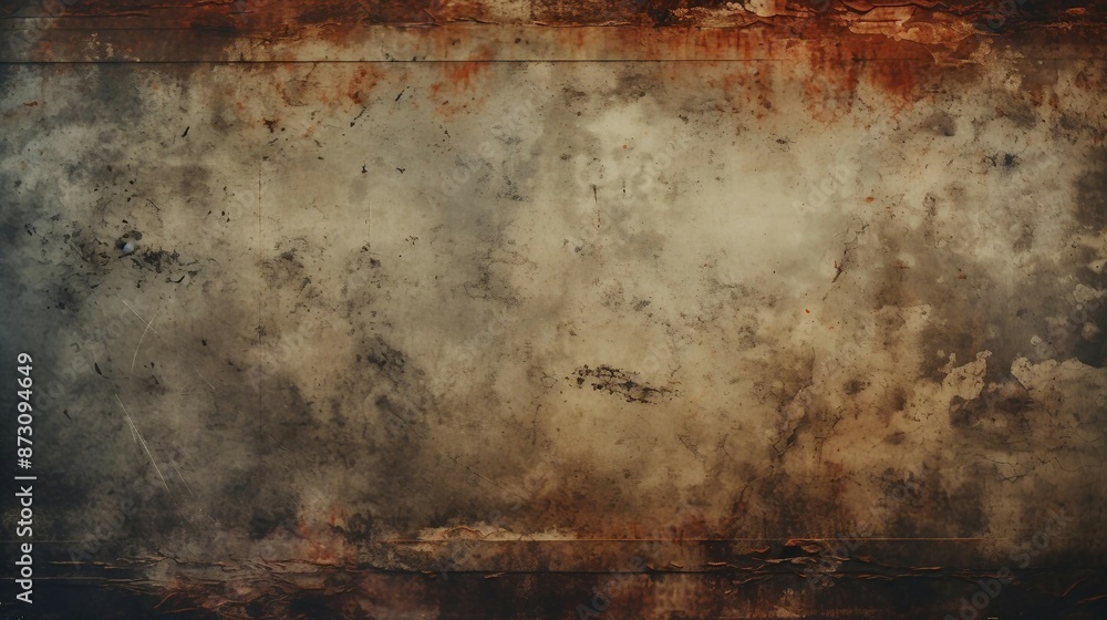 Obraz premium Grunge Texture Background with Rust and Weathered Surface Creating an Aged and Vintage Look. Generative AI