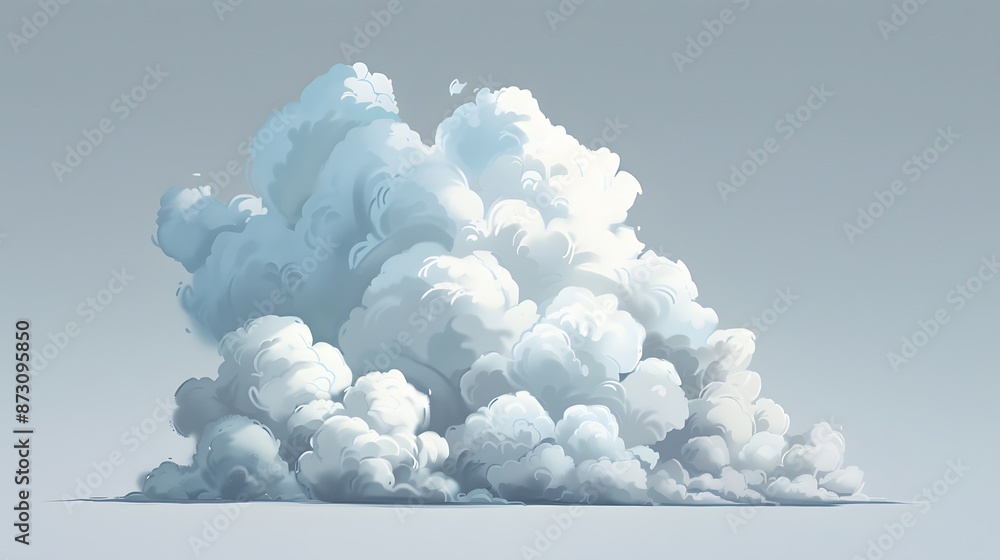Clouds icon set on background. Clouds icon set on background.