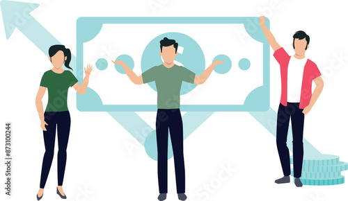 Boys and girls invest in the stock market.