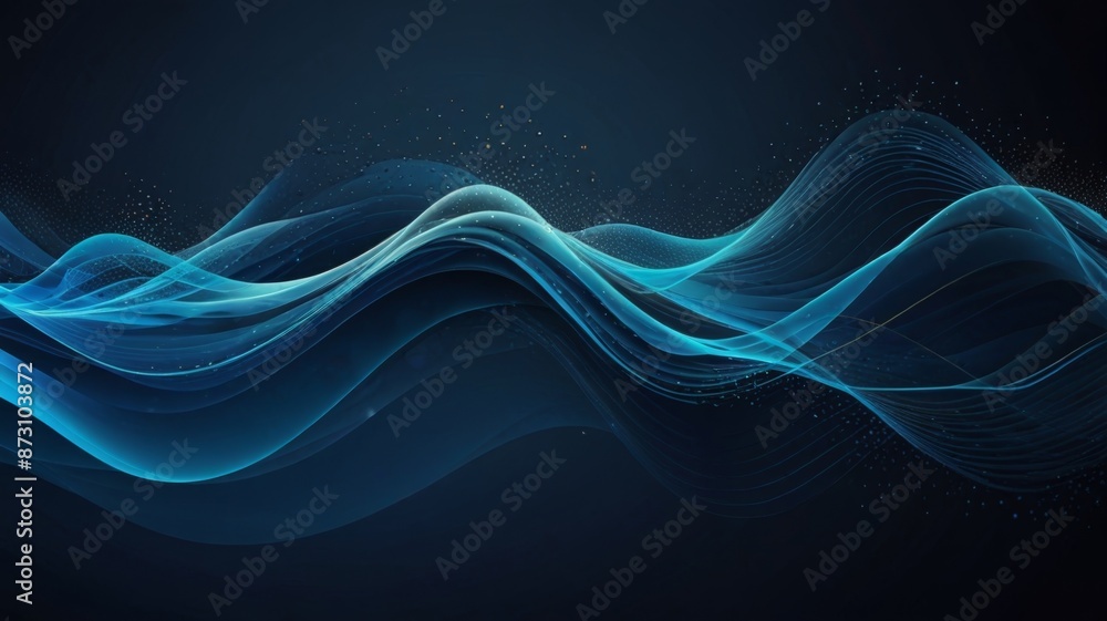 An abstract blue background using a soft watercolor effect, blending different hues of blue seamlessly to create a calming artistic look An abstract blue background using a soft watercolor effect, blending different hues of blue seamlessly to create a calming artistic look