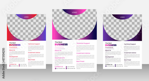Flyers design .Business brochure flyer design a4 template..Creative Corporate & Business Flyer Brochure Template Design, abstract business flyer, vector template design. 