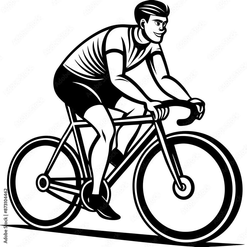 a man doing sport cycling a man doing sport cycling