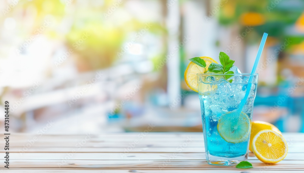 Refreshing Blue Lemonade background Refreshing Blue Lemonade background