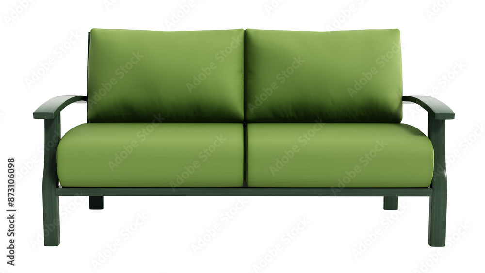 Classic elegant sofa isolated on transparent background. 3D illustration Classic elegant sofa isolated on transparent background. 3D illustration