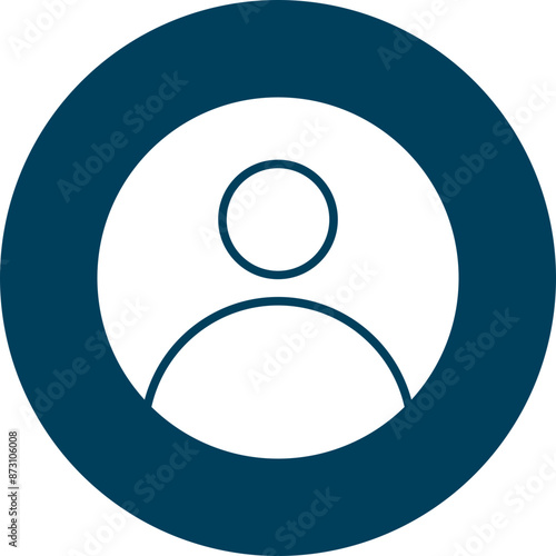 Customer Glyph Circle Icon
