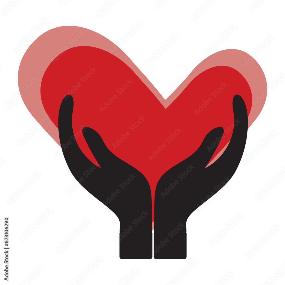 Finger heart icon. Korean love sign. I love you hand gesture. Silhouette illustration sticker design social media, with love icon vector illustration Finger heart icon. Korean love sign. I love you hand gesture. Silhouette illustration sticker design social media, with love icon vector illustration