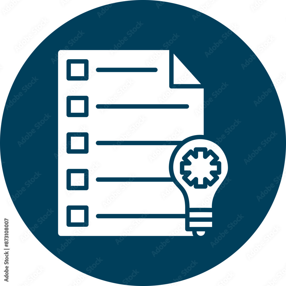 Strategy Glyph Circle Icon Strategy Glyph Circle Icon