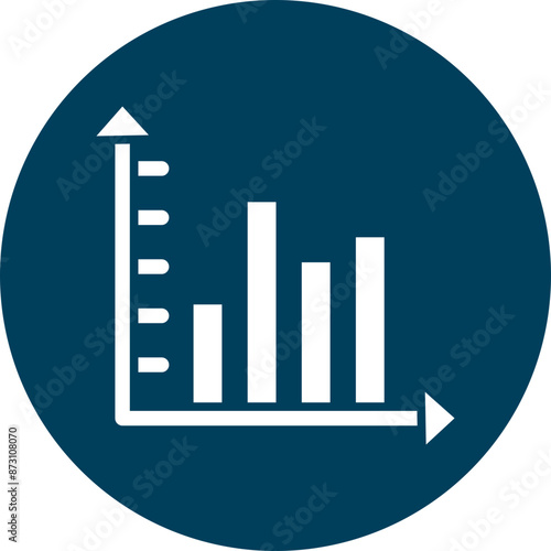 Fluctuate Glyph Circle Icon