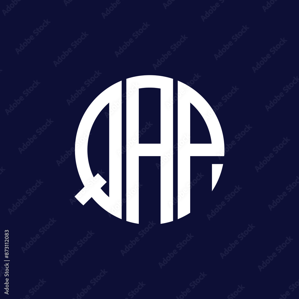 Obraz premium qap circle logo design