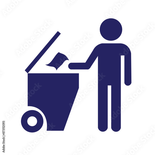 throw garbage into the bin