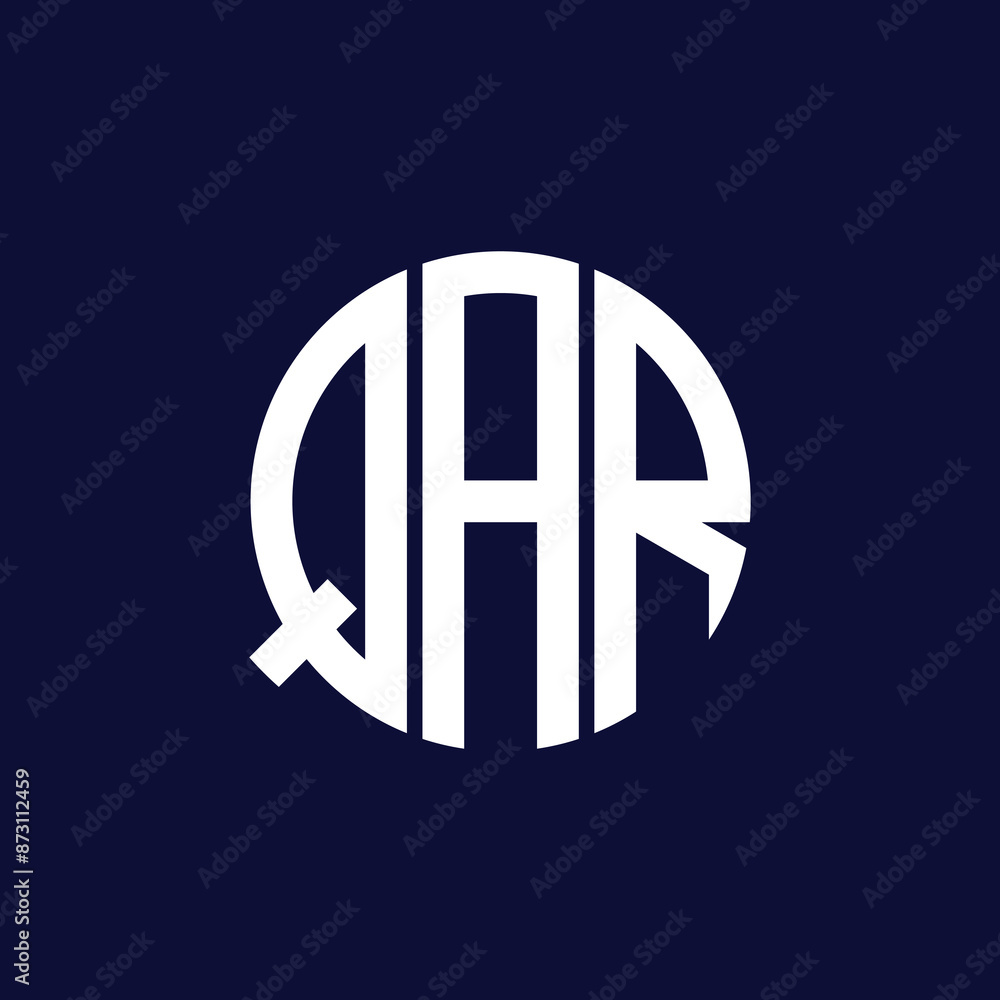 Obraz premium qar circle logo design
