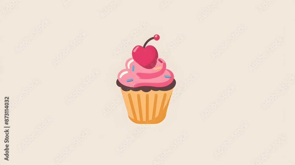 Sweet bakery icon set with note paper on purple background. Sweet bakery icon set with note paper on purple background.