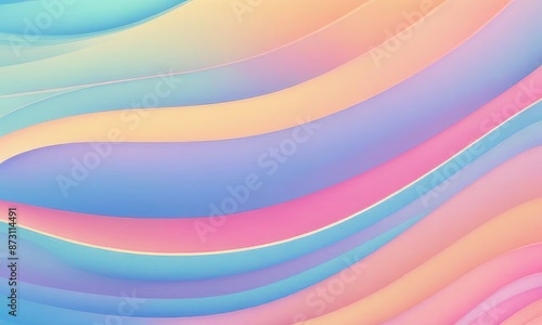 Gradients geometric abstract background with straight lines and round tails. Fluid color pattern of color liquid gradient background for wallpaper, banner, background, card, landing page.