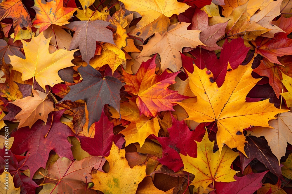 Pile of Colorful Autumn Leaves Representing the Season’s Changing Colors and Beauty, Capturing the Vibrant Shades of Orange, Red, and Yellow in a Natural Setting Pile of Colorful Autumn Leaves Representing the Season’s Changing Colors and Beauty, Capturing the Vibrant Shades of Orange, Red, and Yellow in a Natural Setting