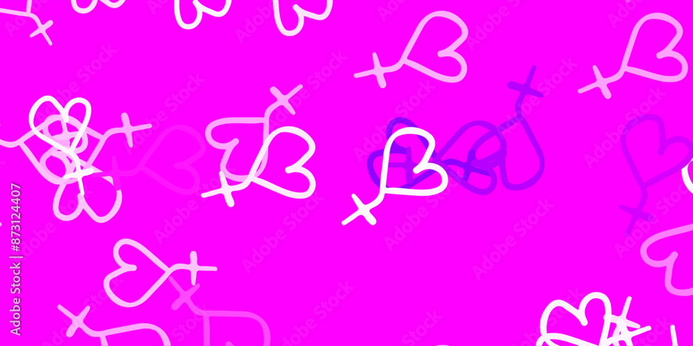 Light Purple vector background with woman symbols. Light Purple vector background with woman symbols.