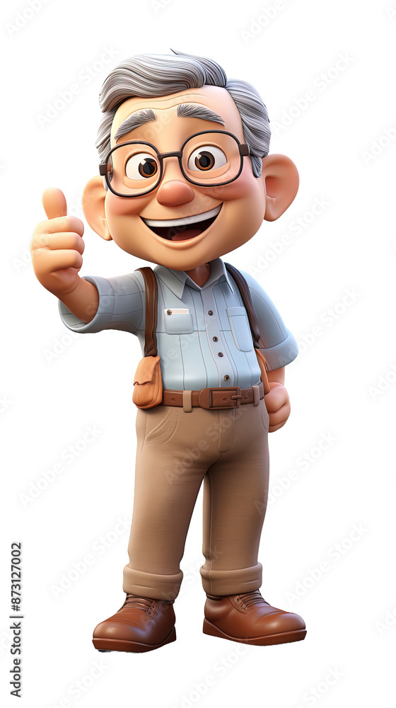 a cute asian senior man showing thumbs up, isolated on blank background. a cute asian senior man showing thumbs up, isolated on blank background.