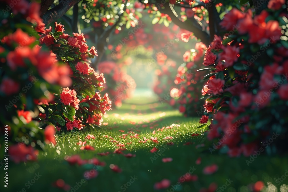 a serene treelined path with sunlight professional photography a serene treelined path with sunlight professional photography