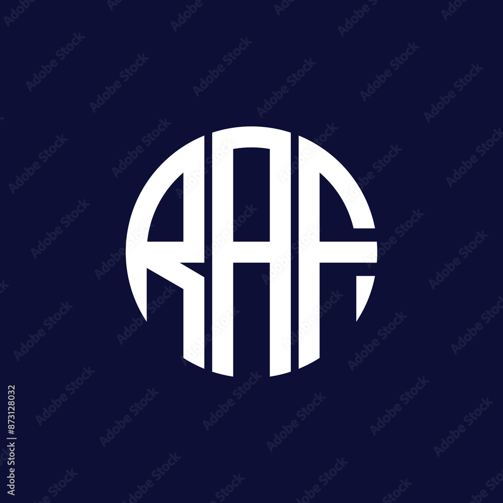 Fototapeta premium raf circle logo design