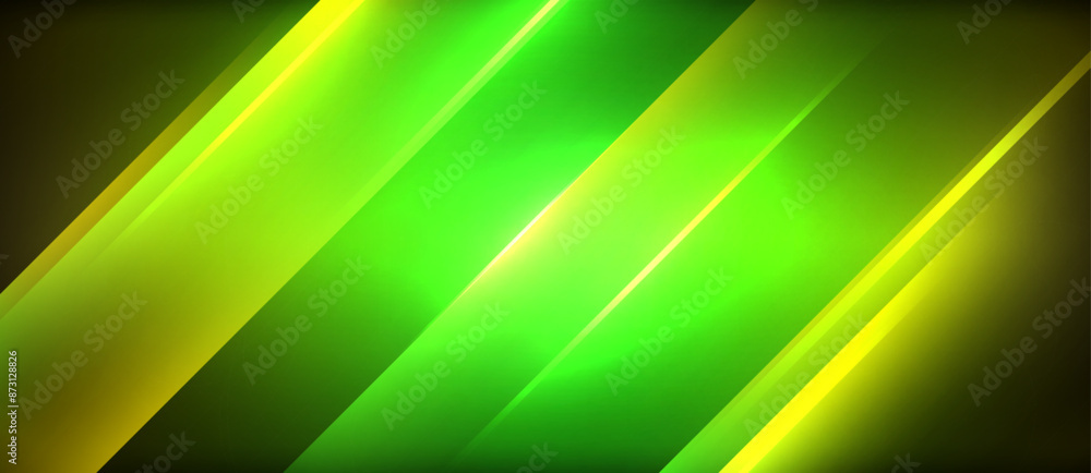 Neon dynamic diagonal light rays background. Techno digital geometric concept design for wallpaper, banner, presentation, background Neon dynamic diagonal light rays background. Techno digital geometric concept design for wallpaper, banner, presentation, background