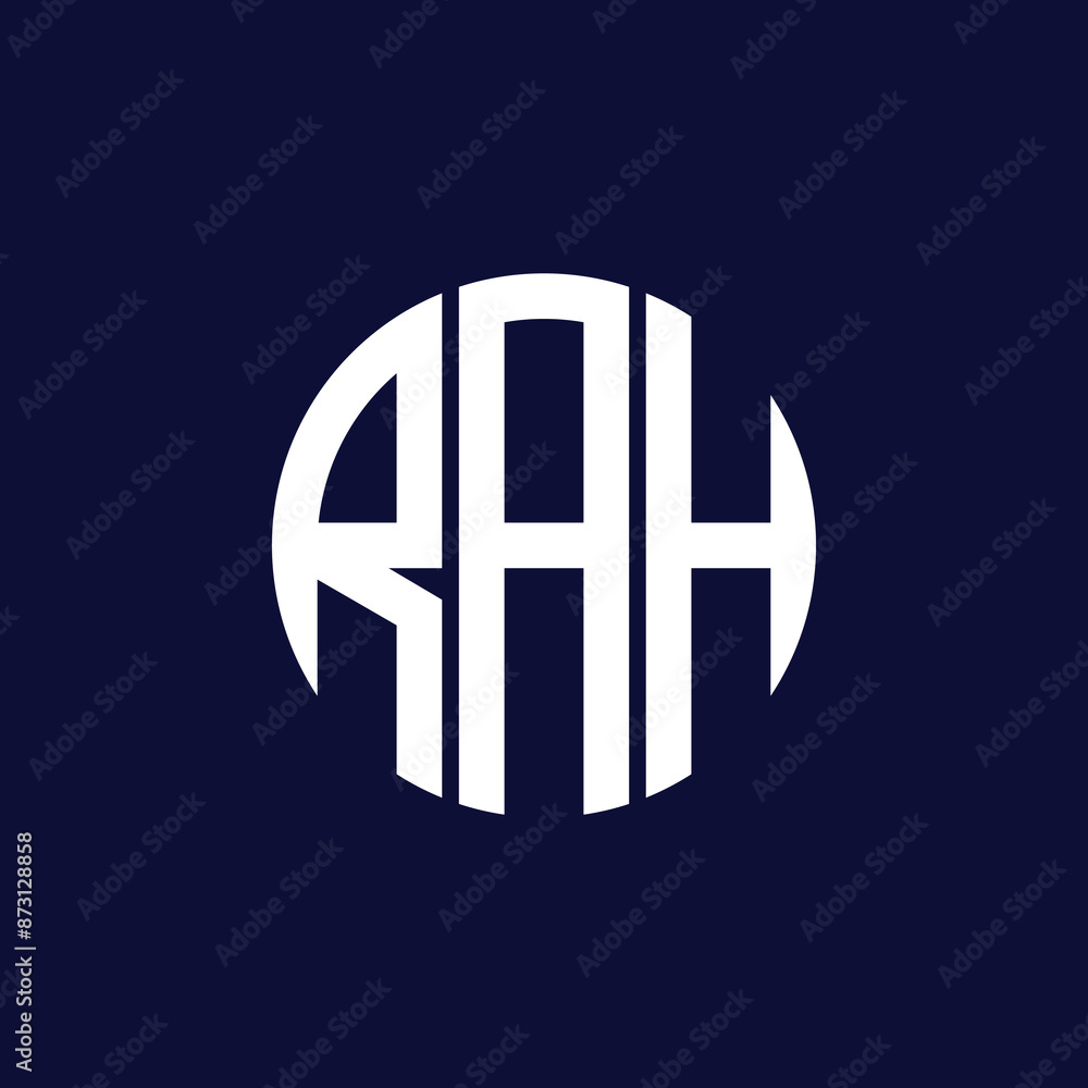 Fototapeta premium rah circle logo design