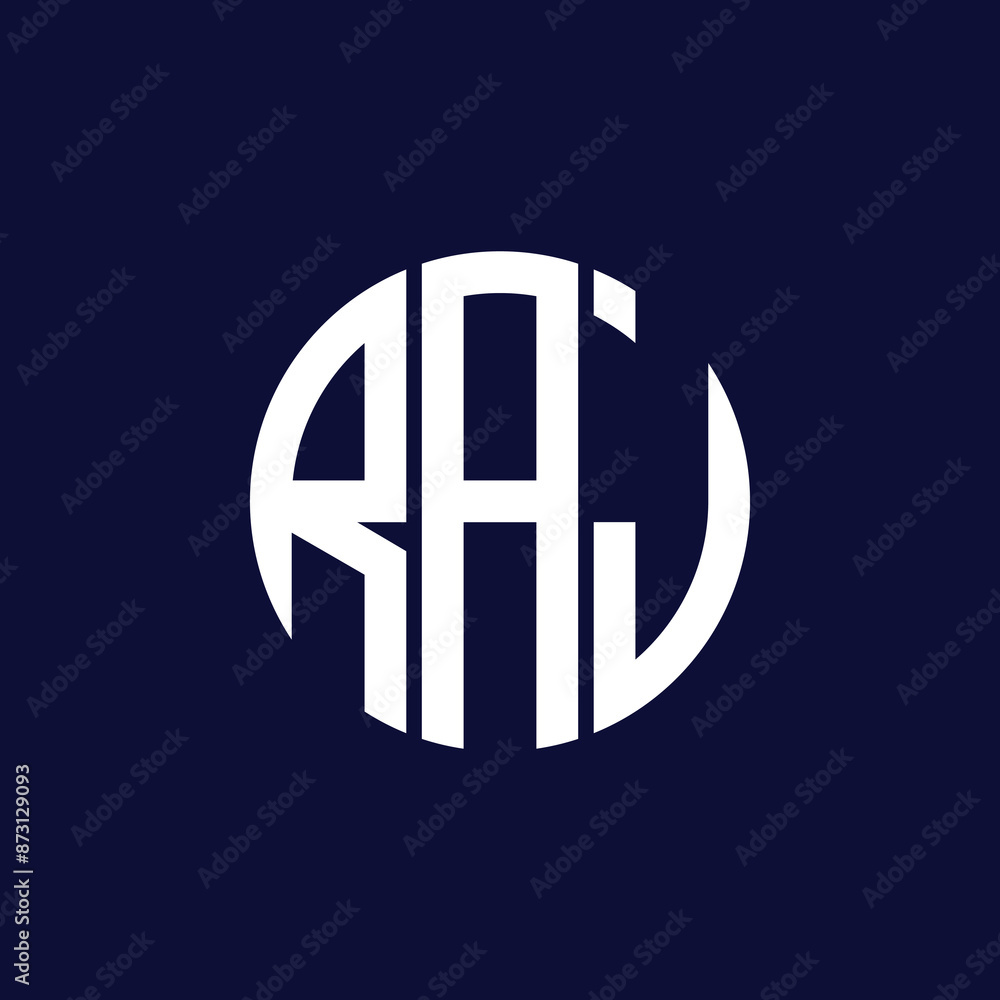 Obraz premium raj circle logo design