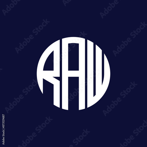 raw circle logo design