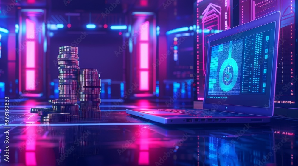 Automated Bill Payments Set up automated bill payments, avoiding late fees, concept Automated Bill Payments Set up automated bill payments, avoiding late fees, concept