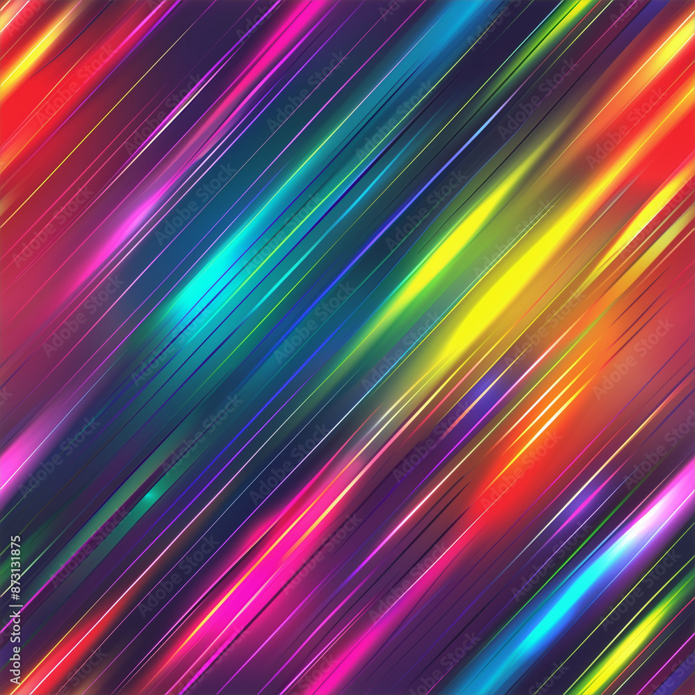 Color rainbow lines glowing at high speed, abstract seamless pattern for packaging print or web design background. Color rainbow lines glowing at high speed, abstract seamless pattern for packaging print or web design background.