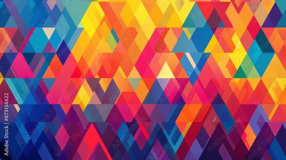 Abstract triangular patterns flat design, front view, digital theme, cartoon drawing, Splitcomplementary color scheme., Abstract triangular patterns flat design, front view, digital theme, cartoon drawing, Splitcomplementary color scheme.,