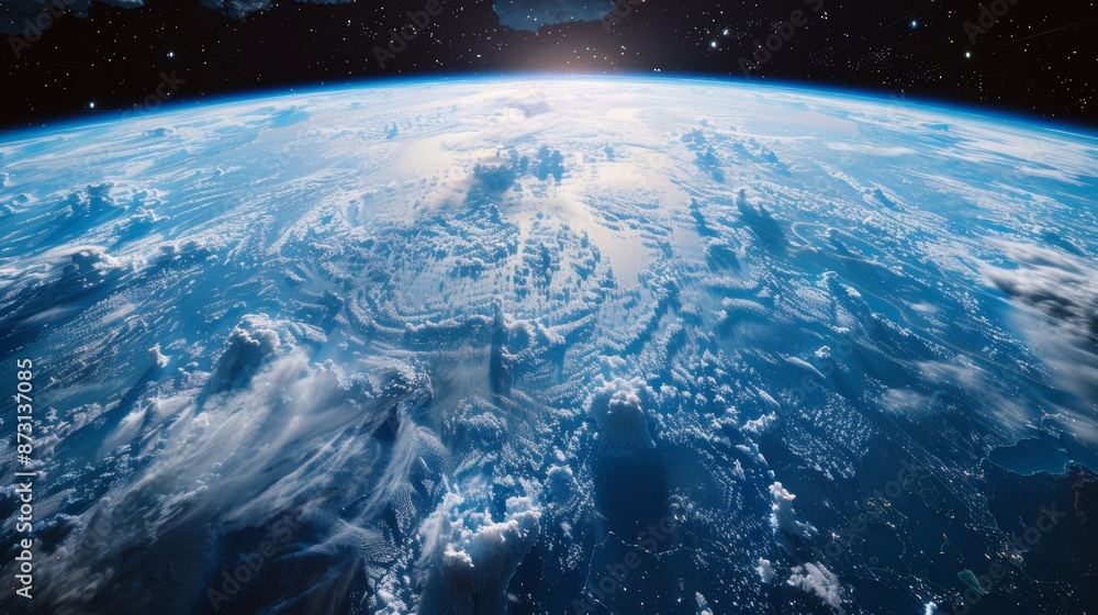 Cinematic shot of planet Earth with swirling clouds, set against the vastness of space, detailed and raw, emphasizing the beauty of our world Cinematic shot of planet Earth with swirling clouds, set against the vastness of space, detailed and raw, emphasizing the beauty of our world