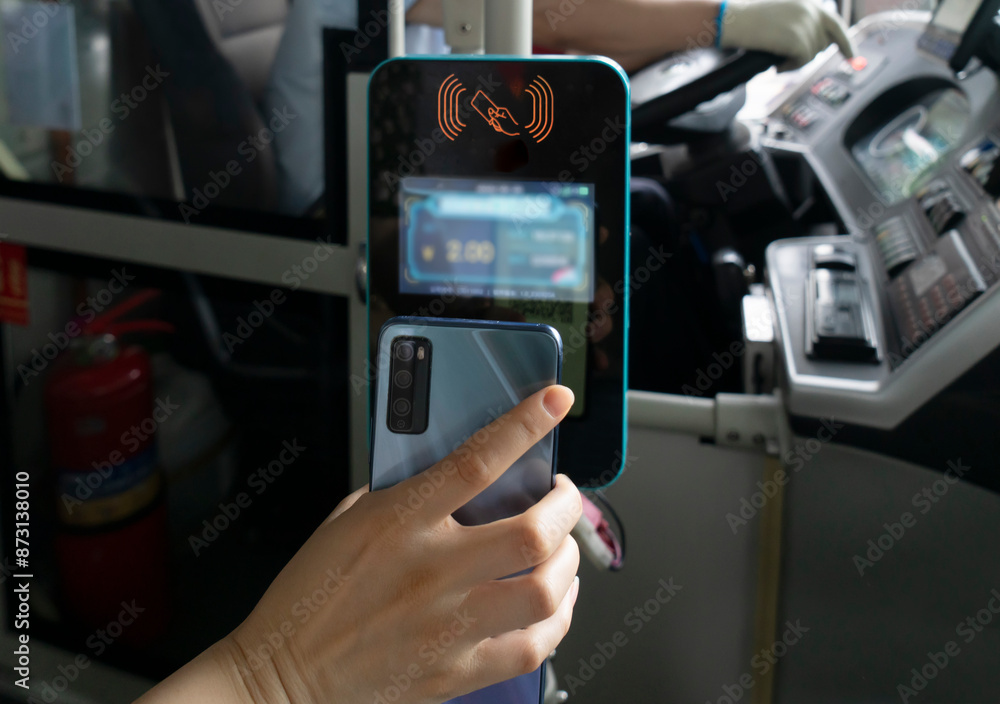 Scan the QR code on your phone and take a bus