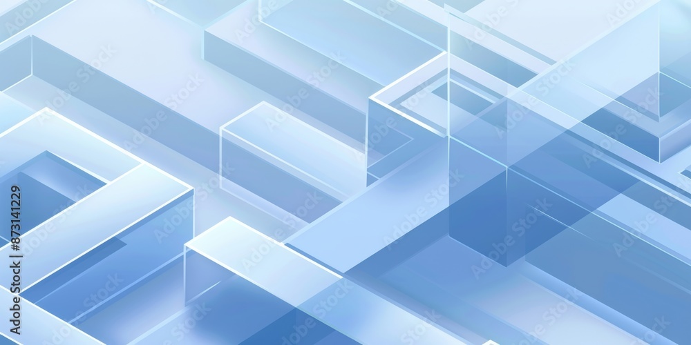 abstract background, Isometric flooring, flat geometric art, blue frosted glass, in the style f smooth lines, transparent layers abstract background, Isometric flooring, flat geometric art, blue frosted glass, in the style f smooth lines, transparent layers