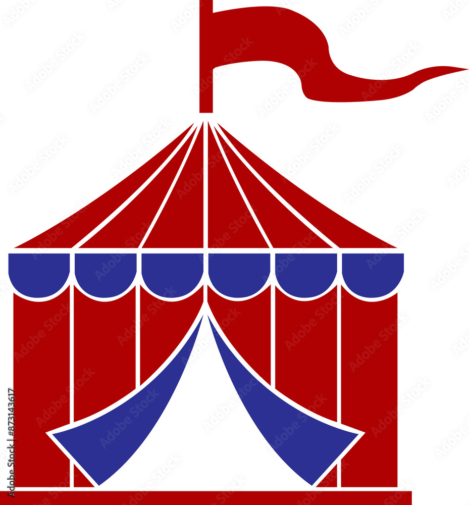 Circus tent clip art design on plain white transparent isolated background for sign, decal, card, shirt, hoodie, sweatshirt, apparel, tag, mug, icon, poster or badge Circus tent clip art design on plain white transparent isolated background for sign, decal, card, shirt, hoodie, sweatshirt, apparel, tag, mug, icon, poster or badge