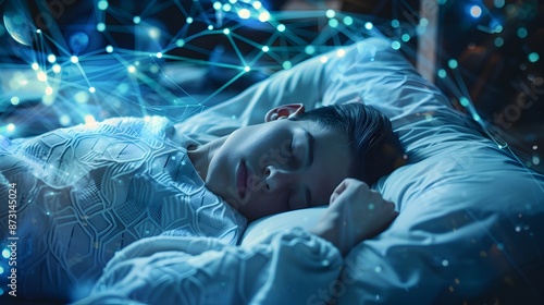 Plakat REM Sleep Cycle Depicted in Comprehensive Sleep Architecture Visualization