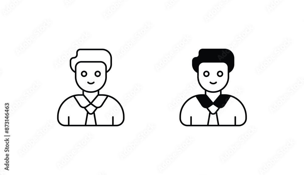 Employ icon design with white background stock illustration Employ icon design with white background stock illustration