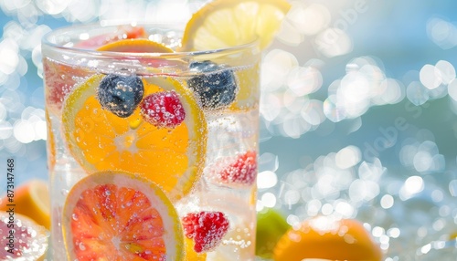 Refreshing Citrus and Berry Infused Summer Drinks by the Beach