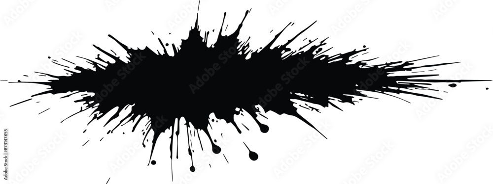 ink splat isolated in white background ink splat isolated in white background
