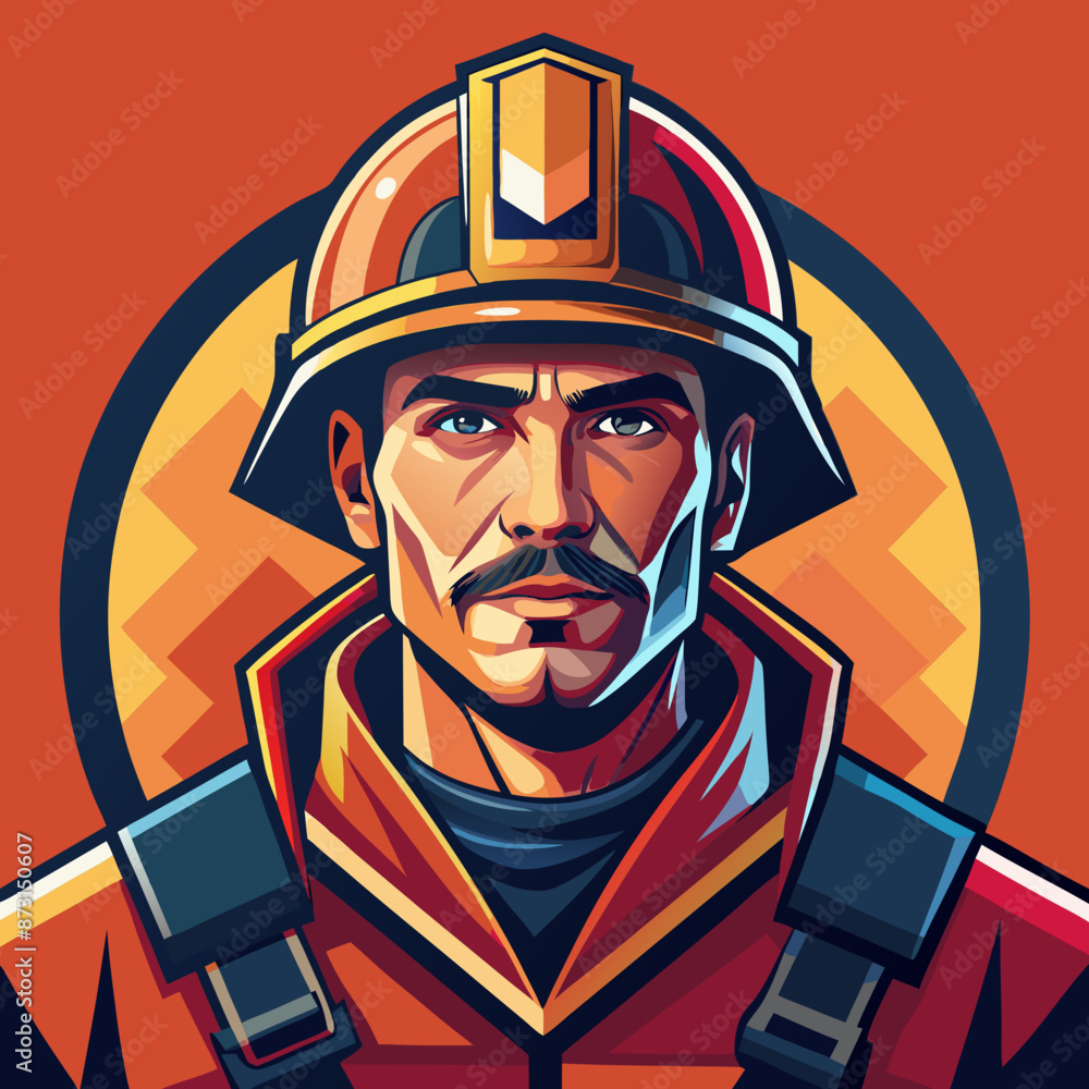 vector illustration of firefighter vector illustration of firefighter