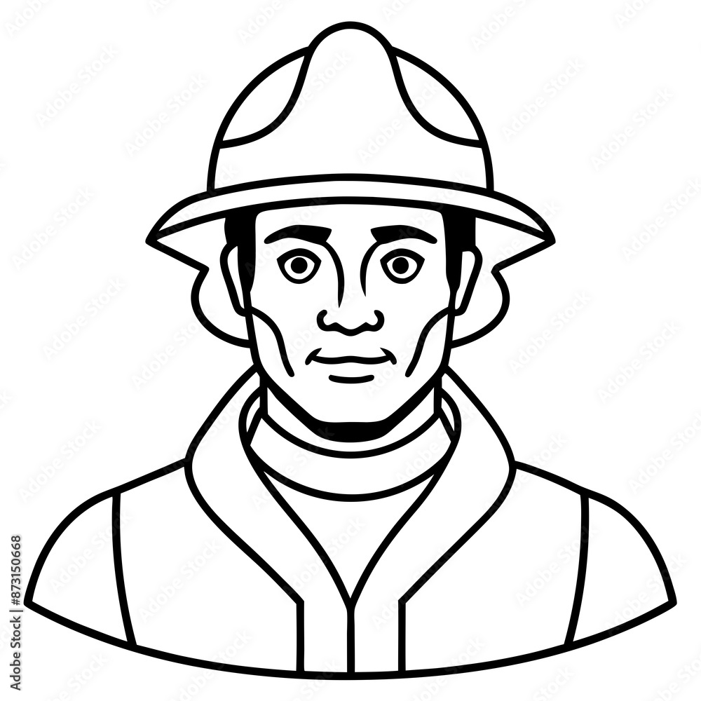 vector illustration of firefighter vector illustration of firefighter