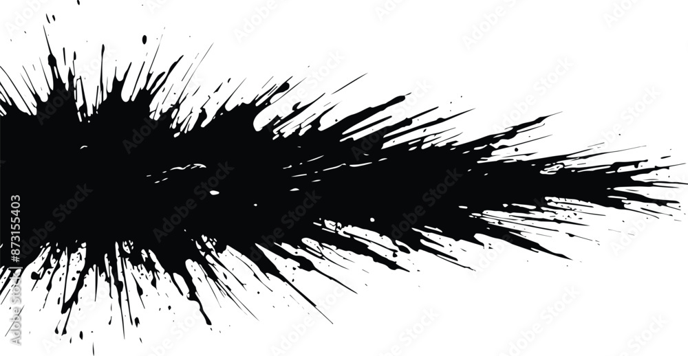 ink splat isolated in white background ink splat isolated in white background