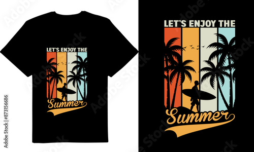 Summer beach vector design, Vector illustration tshirt design, new summer t-shit design, vector tshit design,New tshit designs, summer tshit, vintage designs, Summer illustration, retro, summer beach