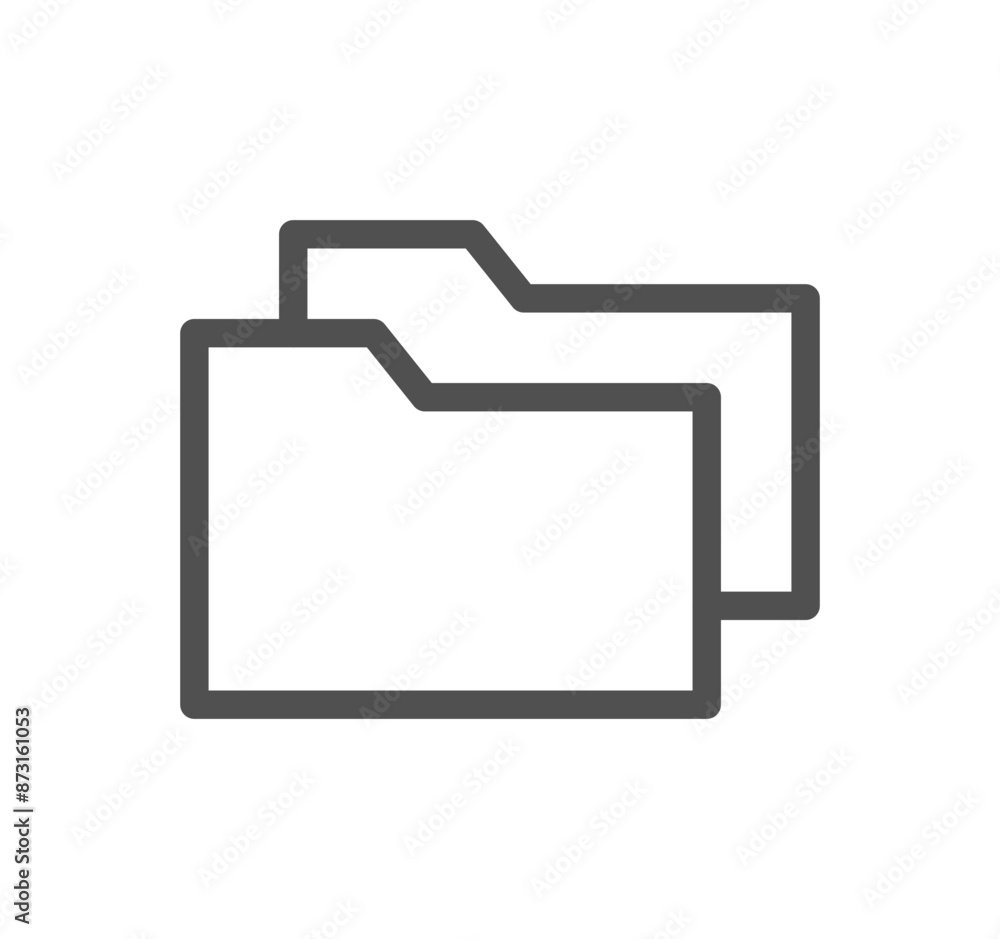 File and folder related icon outline and linear vector.
File and folder related icon outline and linear vector.