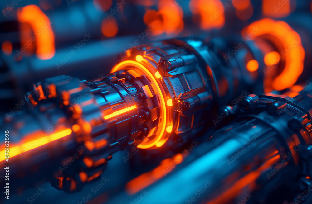 Advanced Industrial Machinery with Glowing Elements
Advanced Industrial Machinery with Glowing Elements