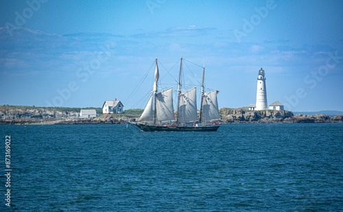 Ship Entering Harbor
